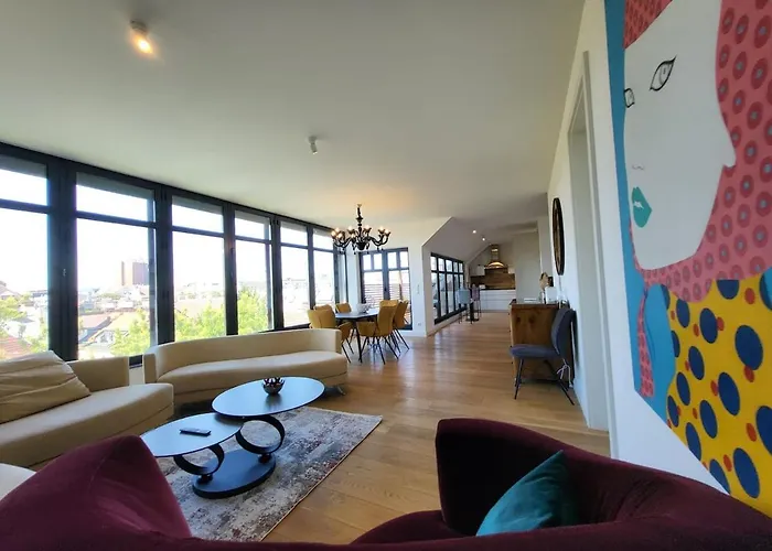 Luxury Penthouse 2 Dachterrassen Fuer 8 Pers Apartman Bécs