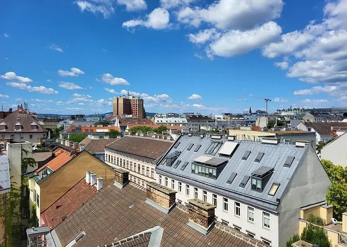 דירה Luxury Penthouse Wien 2 Dachterrassen Fuer 8 Pers וינה