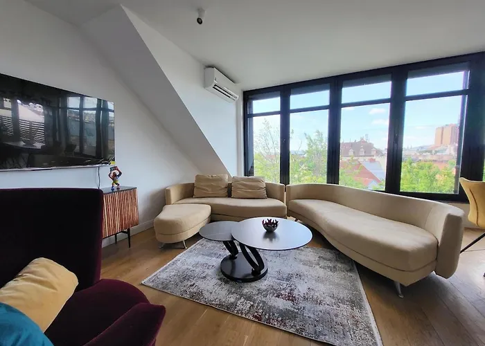 Luxury Penthouse Wien 2 Dachterrassen Fuer 8 Pers וינה