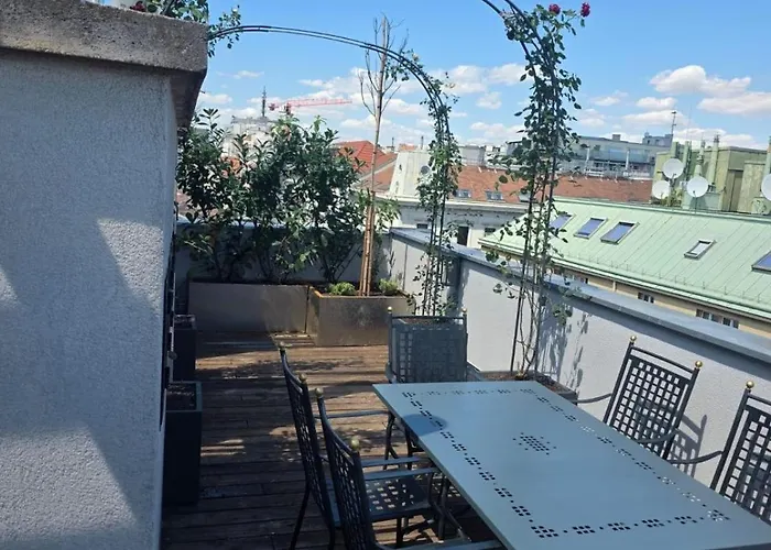 Luxury Penthouse Wien 2 Dachterrassen Fuer 8 Pers דירה וינה