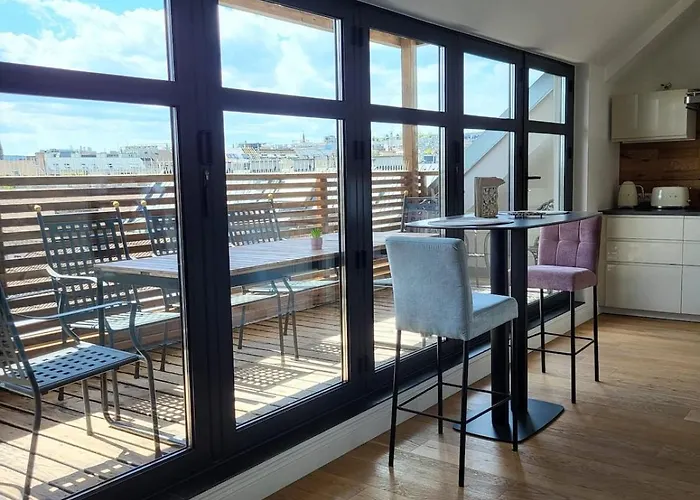 Luxury Penthouse Wien 2 Dachterrassen Fuer 8 Pers דירה *