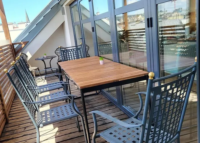 Luxury Penthouse Wien 2 Dachterrassen Fuer 8 Pers