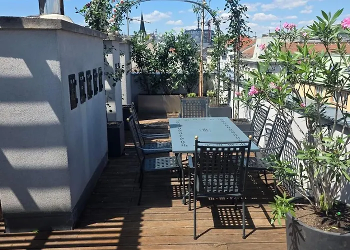 דירה Luxury Penthouse Wien 2 Dachterrassen Fuer 8 Pers וינה