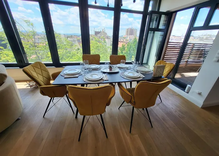 Luxury Penthouse Wien 2 Dachterrassen Fuer 8 Pers * וינה